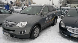 Opel Antara z kartą ratowniczą gotowy na jazdę próbną 
